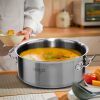 SOGA 14L Top Grade Thick Stainless Steel Stock Pot 18/10