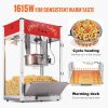 VEVOR Popcorn Maker, 1615W Popcorn Popper Machine, 16 Oz Kettle Large Capacity Countertop Popcorn Maker with Tempered Glass