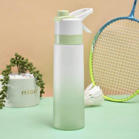Spray Water Bottle For Girls Outdoor Sport Fitness Water Cup Large Capacity Spray Bottle Drinkware Travel Bottles Kitchen Gadgets (Option: PCgreen)