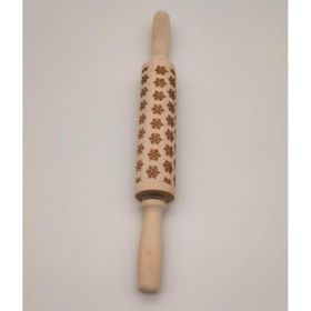Rolling Pin Christmas Embossing (Option: Snowflakes 43cm)