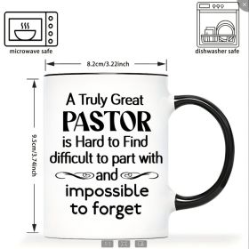 Ceramic Coffee Cup (Option: Black Inner Pastor Gift)