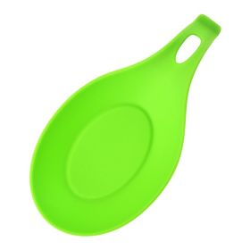 Silicone Spoon Mat Easy To Clean Kitchen Mat Shelf Mat Heat Insulation (Option: Green)
