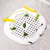 1pc Square Drain Hair Catcher; Hair Filter With Suction Cup; Sink Anti-Clog Filters; Tub Shower Floor Drain Plugs; Easy To Install; Suit For Bathroom;